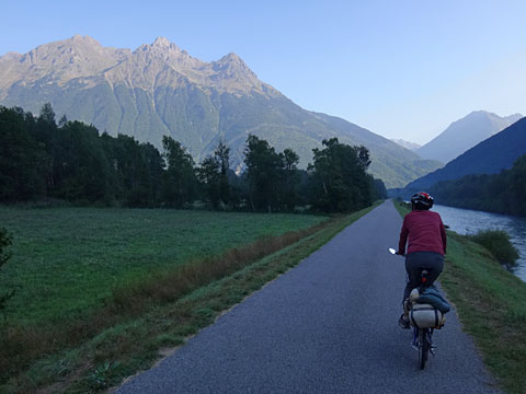 ロマンシュ川と再び合流