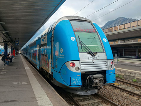 リヨン行き列車