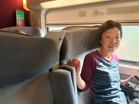 ゆったりした座席