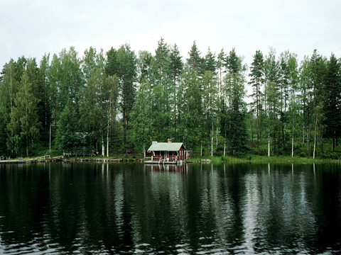 湖水地方ならどこにでもあるサウナ小屋